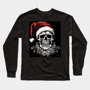 skeleton Santa Long Sleeve T-Shirt